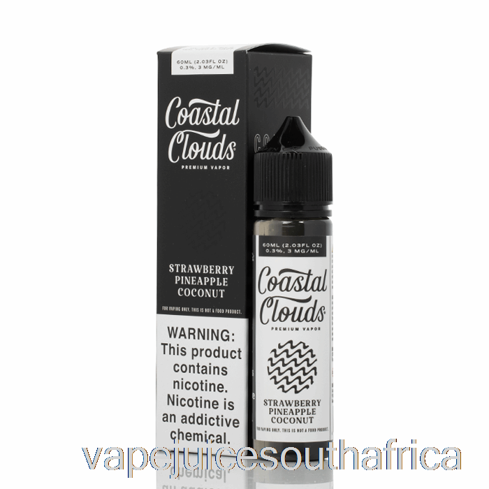 Vape Juice South Africa Strawberry Pineapple Coconut - Coastal Clouds Co. - 60Ml 3Mg